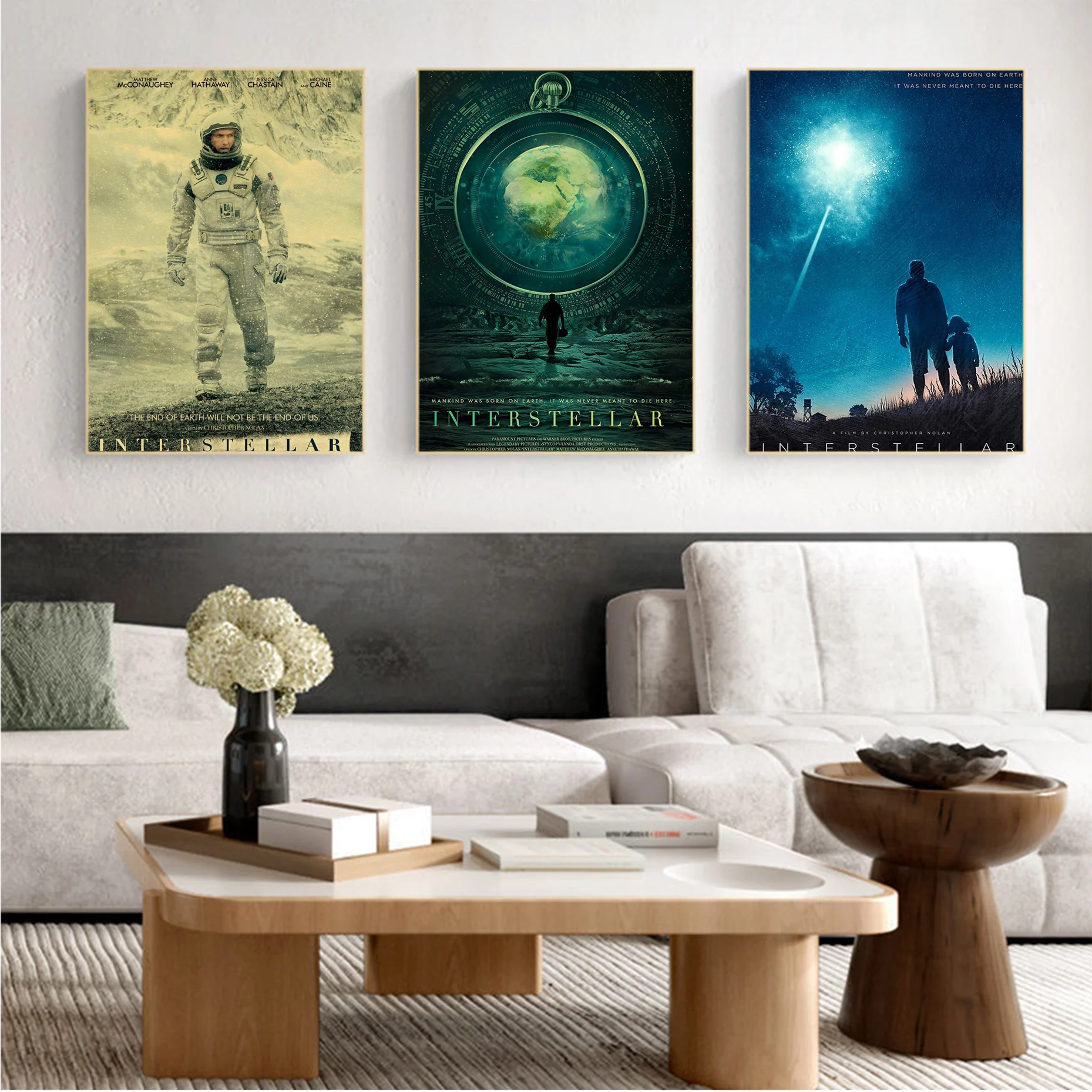 

Classic Movie Interstellar Poster Classic Anime Poster Fancy Wall Sticker For Living Room Bar Decoration Decor Art Wall Stickers