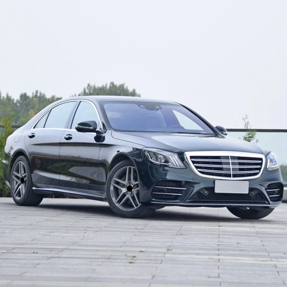 Фото Для Mercedes-Benz S-Class W222 LWB 2014-2019 автомобильный грузовой подкладка всепогодный TPE нескользящие коврики в багажник лоток для багажника ковер аксессуары №2