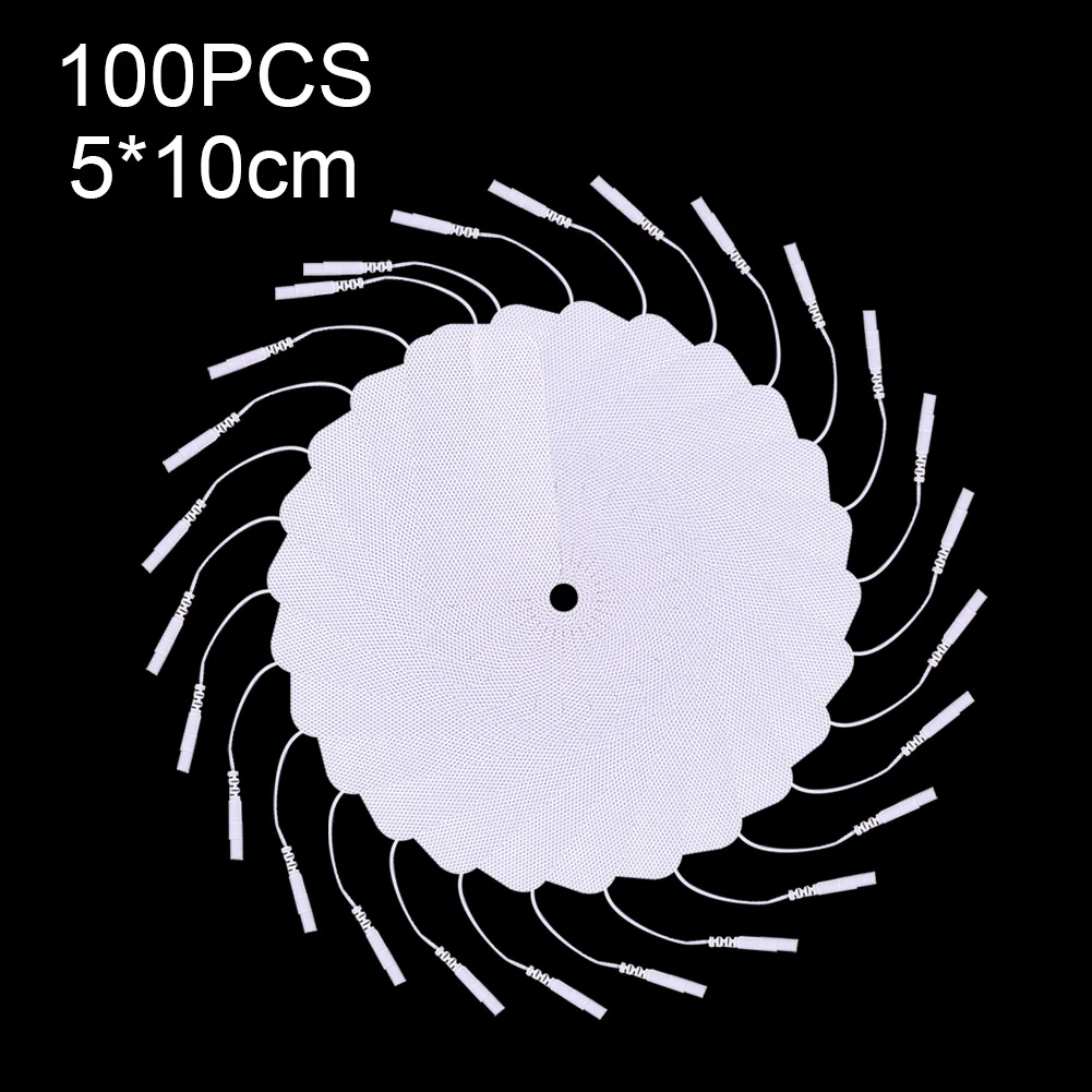 Электродные подушечки для массажера многоразовые нетканые материалы белые