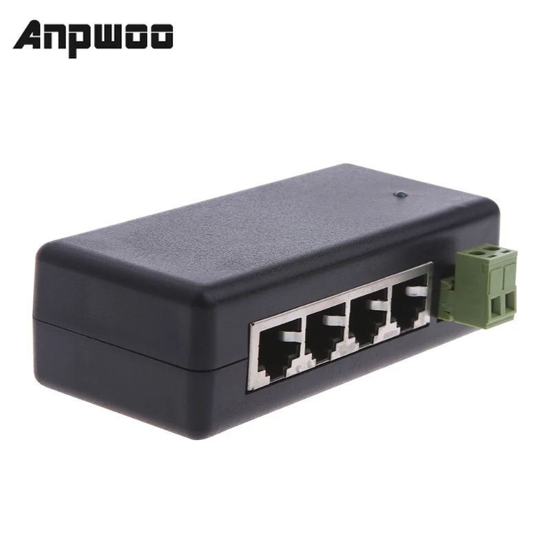 

ANPWOO POE Injector 4Ports 8 Ports POE Splitter for CCTV Network POE Camera Power Over Ethernet IEEE802.3af Hot Sale