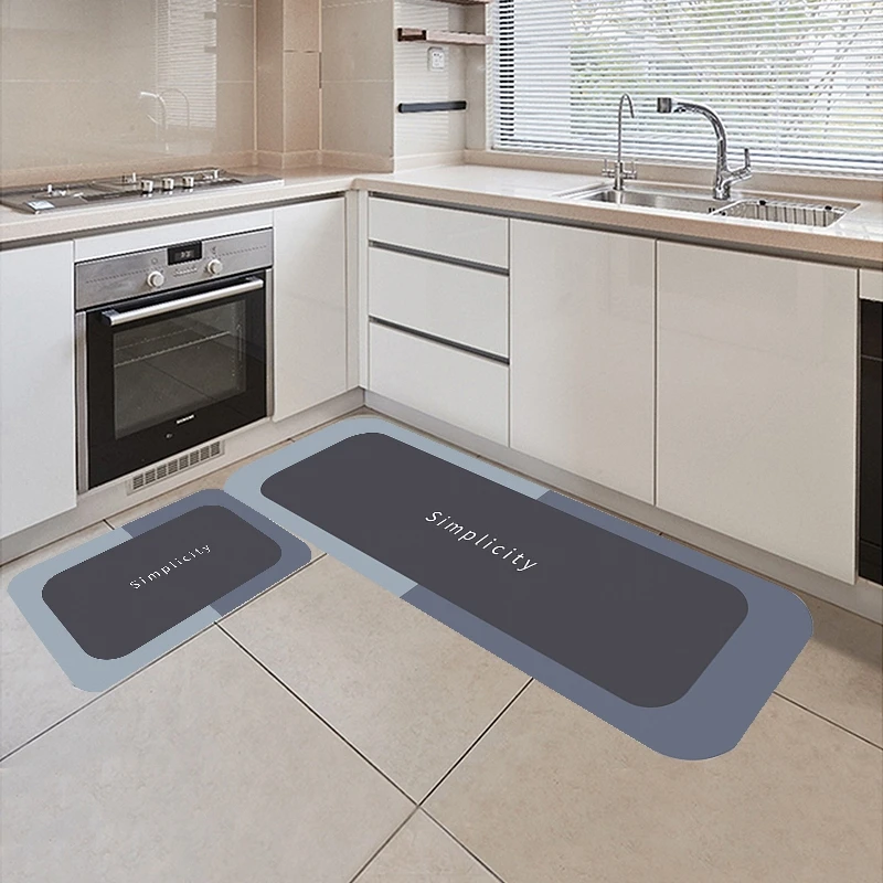 Супервпитывающий кухонный коврик нескользящий Быстросохнущий напольный для