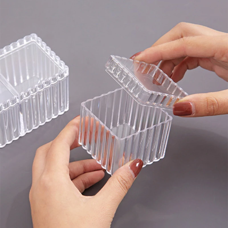 Прозрачная коробка для макияжа с 1/2 отделениями ведро кистей органайзер