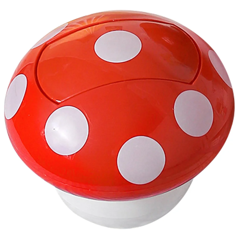 

Decorative Garbage Container Bin Mushroom Trash Can for Home Office Bedroom