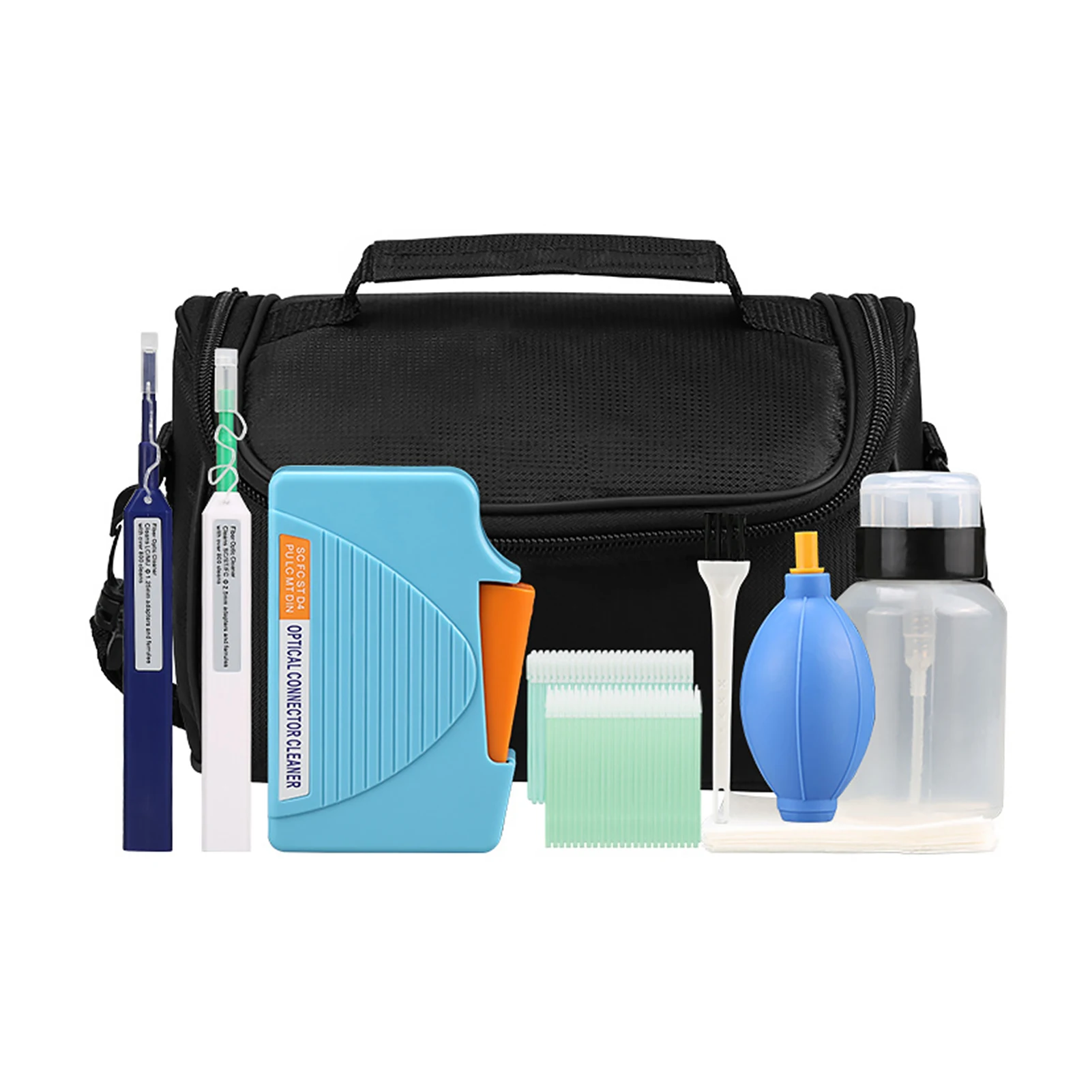 

SC ST LC MU Connector Easy Use Practical Pen Quick With Storage Bag One Click Fiber Optic Cleaning Kit Professional