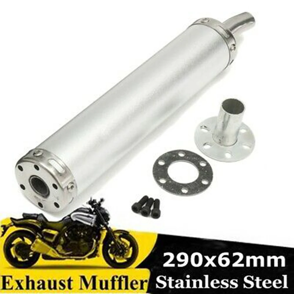 

Motorcycle Scooter Exhaust Muffler Acoustical Damper Pipe Steel For Universal 50cc Motorcycle Exhaust Acoustical Damper Pipe