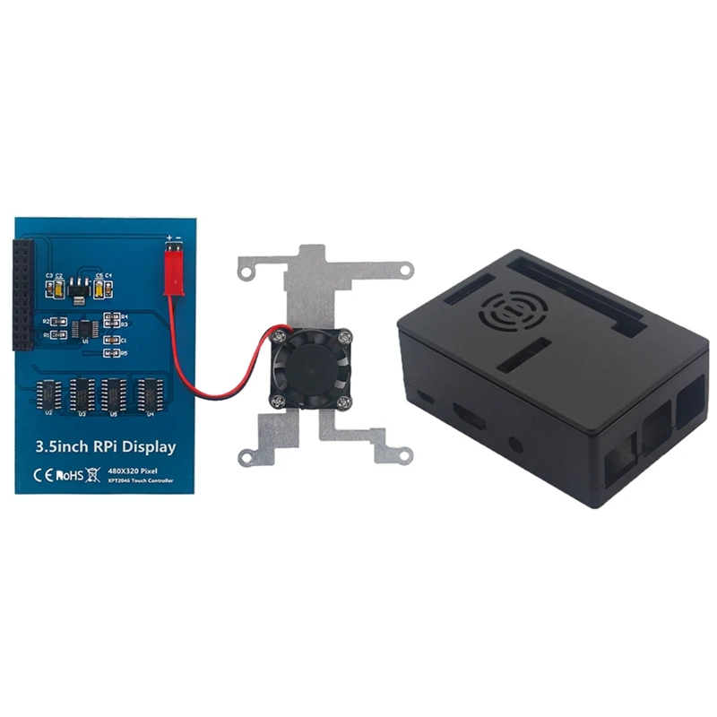 

Для Raspberry Pi 5,5-дюймовый дисплей + комплект корпуса, HD контактный экран может одновременно устанавливать экран и вентилятор