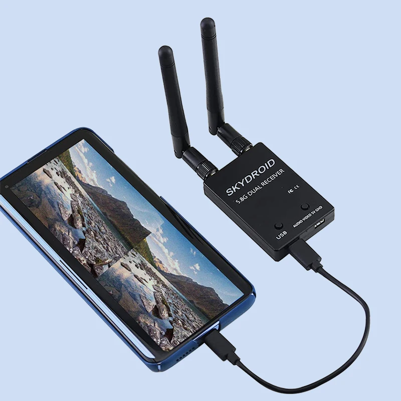 SKYDROID 5 8 ГГц 150CH FPV приемник UVC двойной двойная/одна антенна OTG Смартфон для телефона