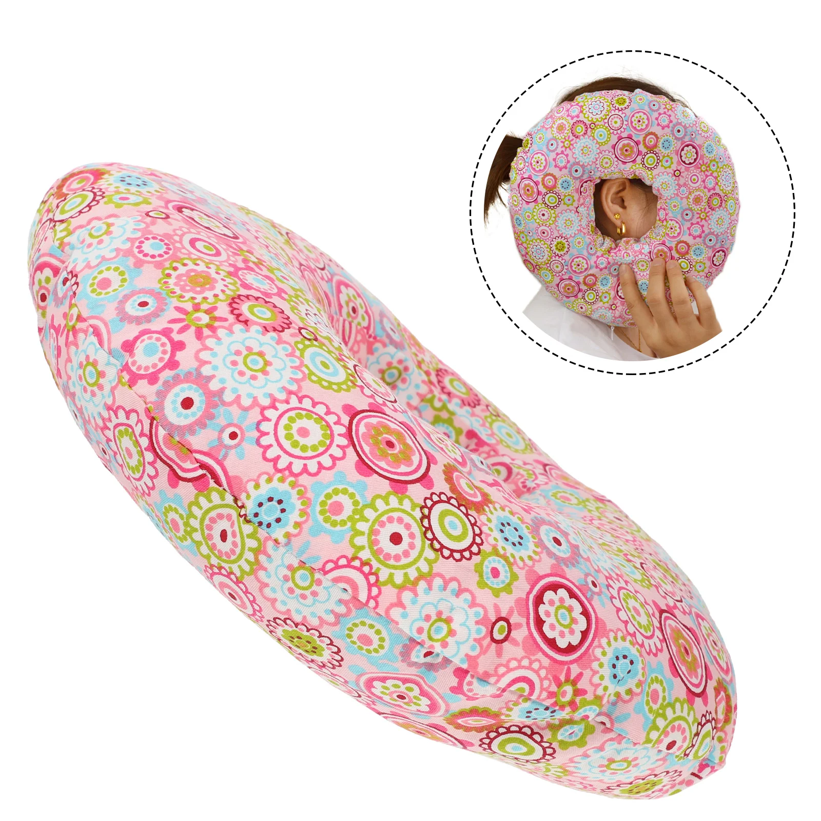 

Ear Pillow O-Shaped Side Sleeping Ear Hole Pillow Side Sleeping Comfortable Pillow
