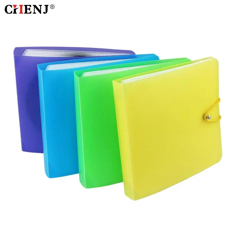 Portable 12pcs/24pcs Disc CD Case DVD Holder Wallet Storage Bag Organizer Cover Bag Box CD DVD Storage Cover Album Box Cases