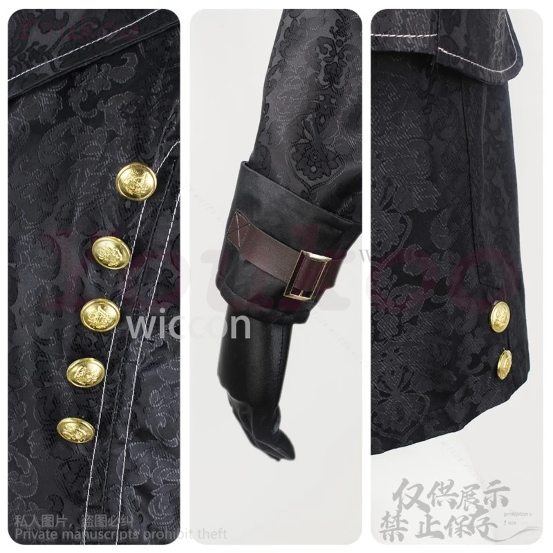 Аниме Nier Automata 9S Yorha Косплей Костюм Черное Готическое Пальто Брюки Униформа Парики