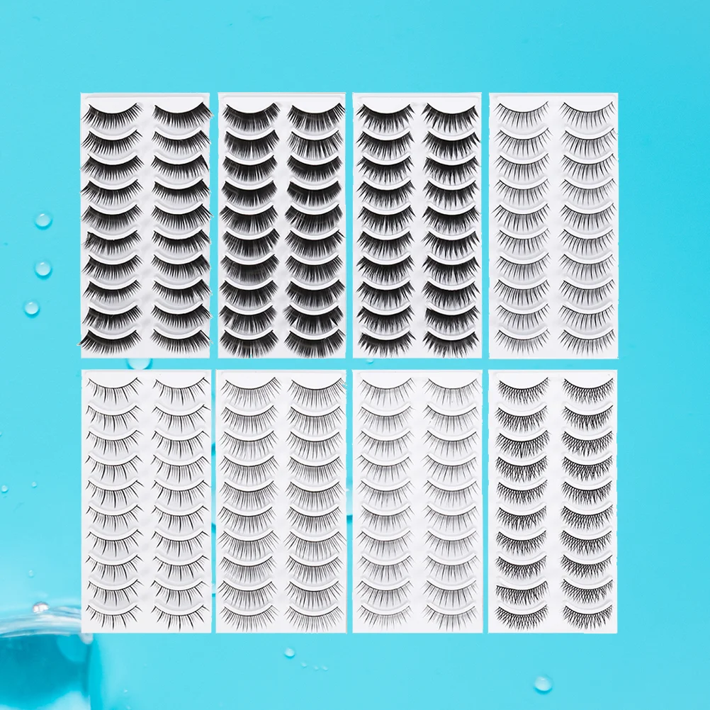 

Ресницы, ресницы, накладные ресницы, искусственные 3D Искусственные ресницы для макияжа, многоразовые гибкие натуральные Поддельные ресниц...