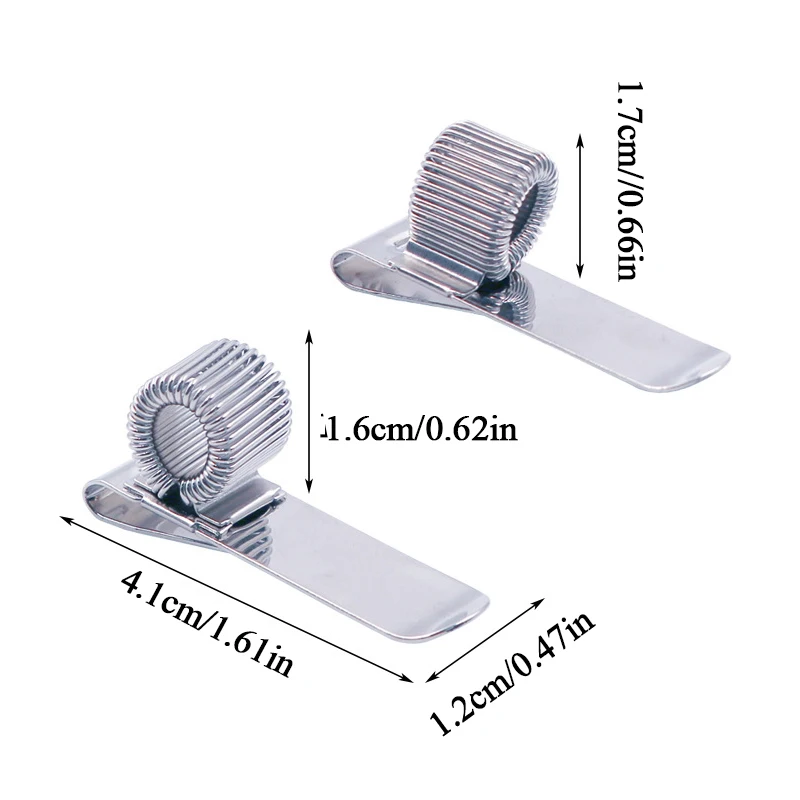 

1PC Single Hole Metal Spring Pen Holder With Pocket Clip Portable Doctors Nurse Uniform Pen Holder Office Supplies Stationery