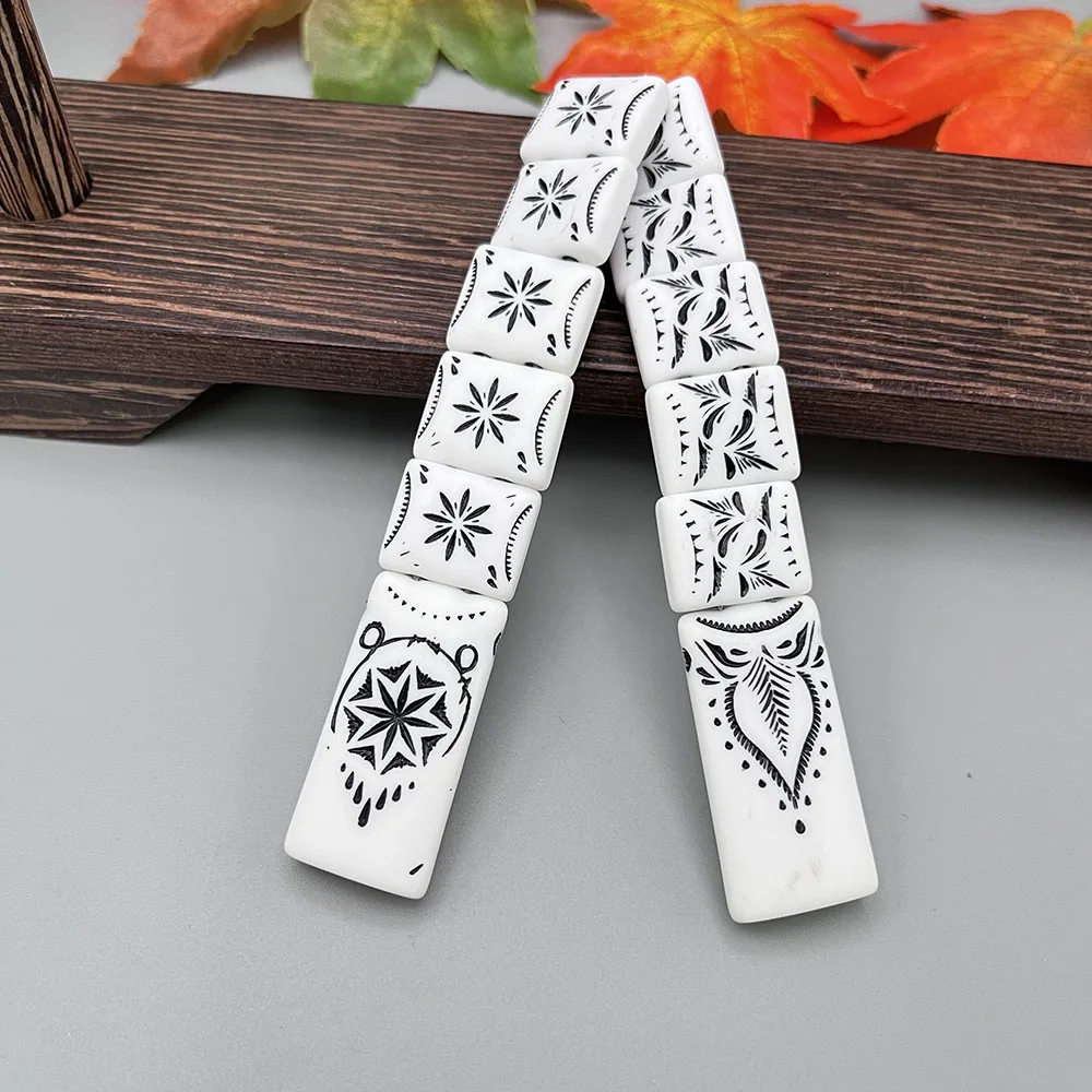 NJ60 четки Indent Eight заостренная большая звезда пламя шаблон белый черный