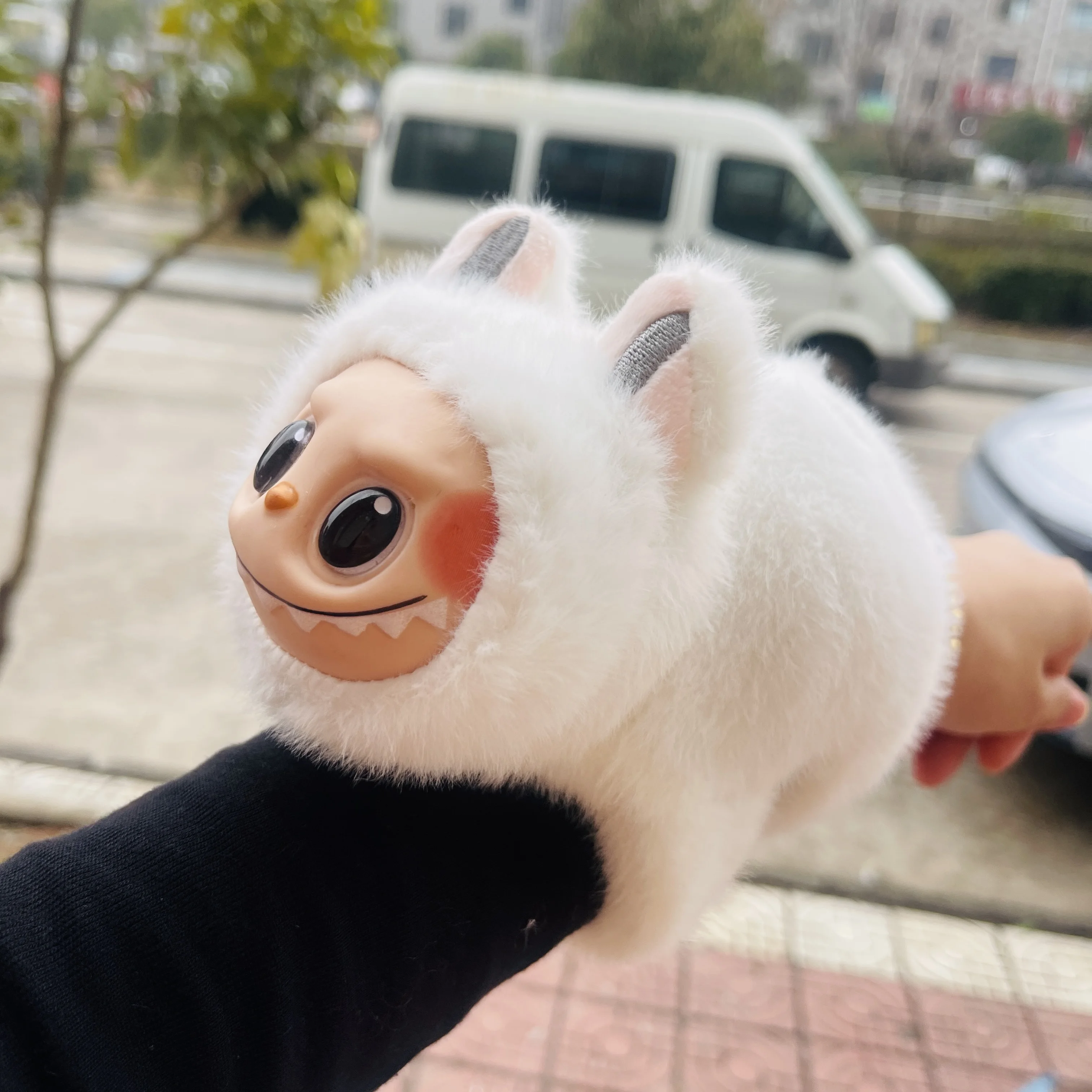 Labubu 16x23 см удобные плюшевые кожаные застежки для лица милые и красивые