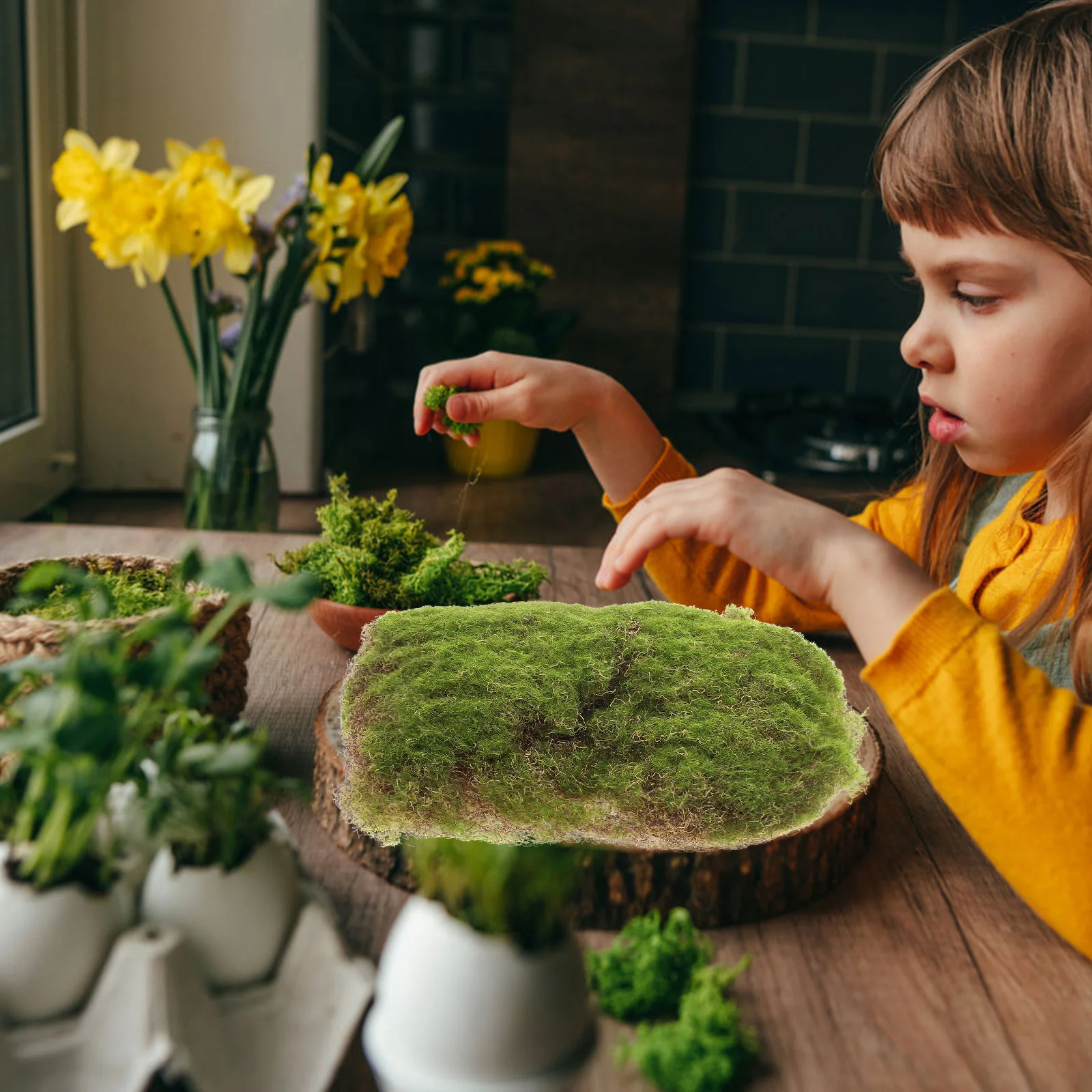 

Fish Tank Grass Artificial Moss Turf Micro Landscape Layout Prop Decorative Fake Scene