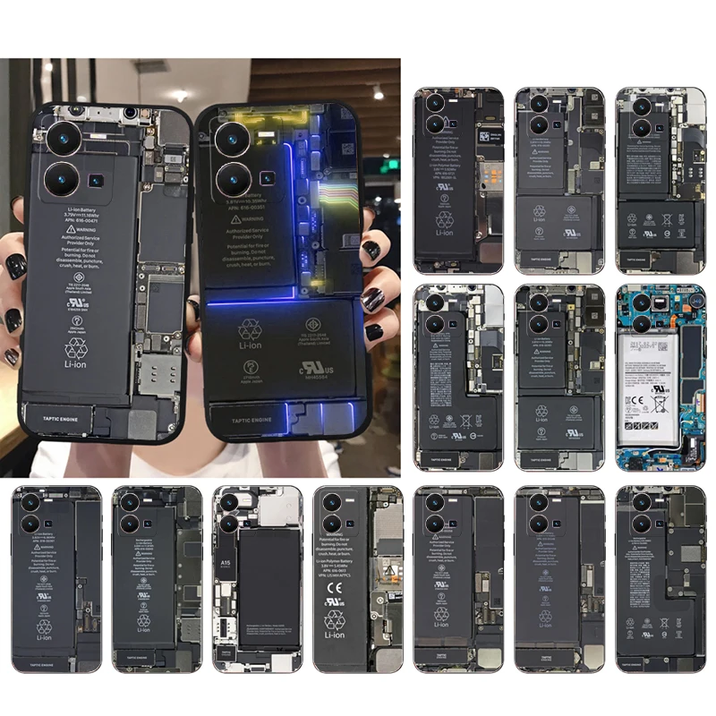 

Phone Case for VIVO Y53S Y33S Y22S Y11S Y31 Y21 Y70 Y20 Y21S Y72 Y35 Y51 Y01 V23E V21 V23 V21E Battery Motherboard Circuit board
