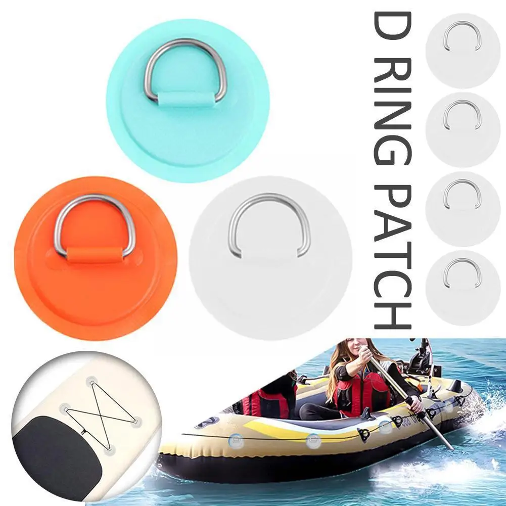 

Surfboard Dinghy Boat PVC Patch With Stainless Steel Elastic Rigging Round Bungee SUP Board Pad Deck Kit Rope Ring with D R D5C2