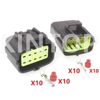 1 set 10 pins 174657 2 automobile electric wire waterproof connector 174655 2 174656 7 car male plug female socket