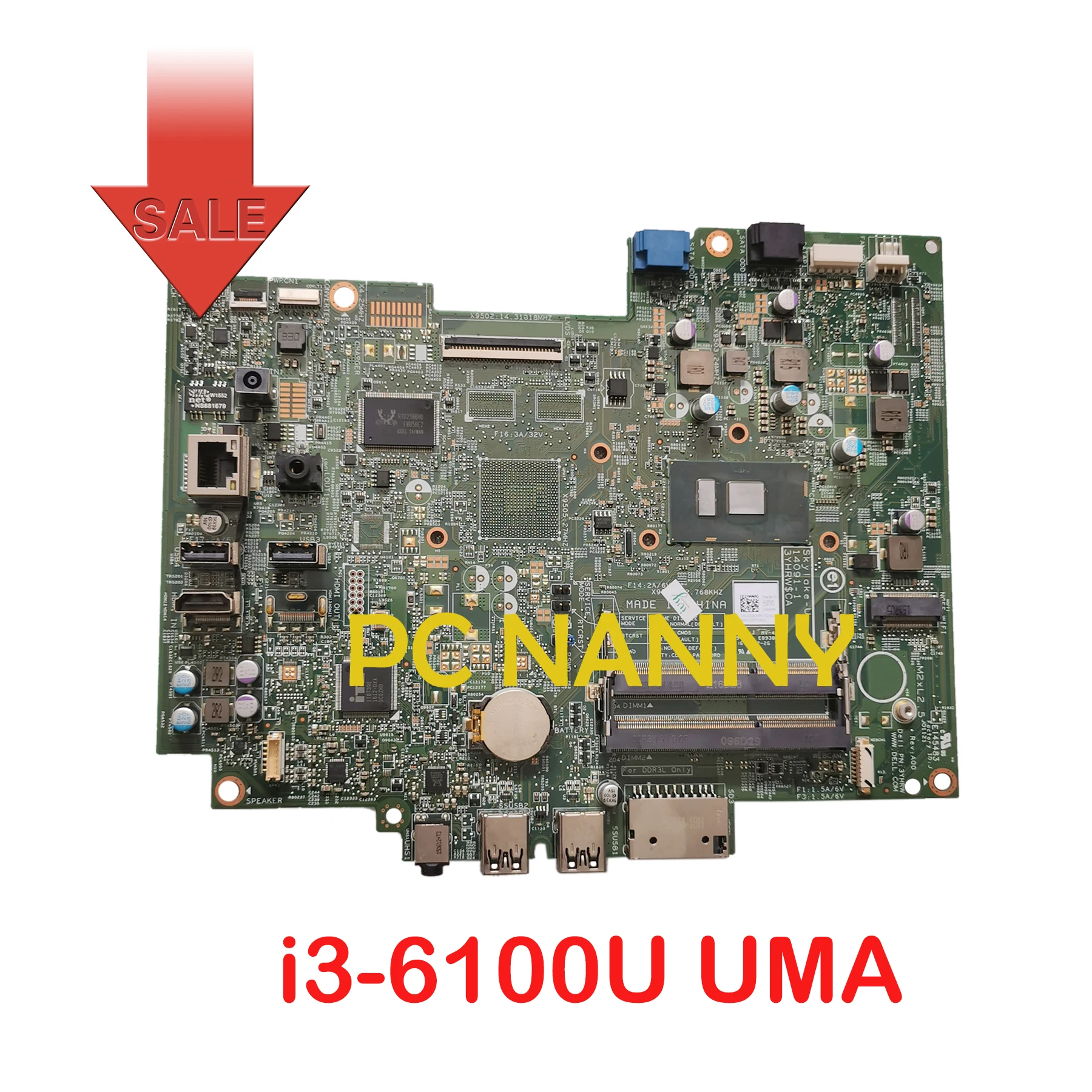   PCNANNY   DELL Inspiron 3059 3459 14091-1 0D90HM D90HM i3-6100U UMA