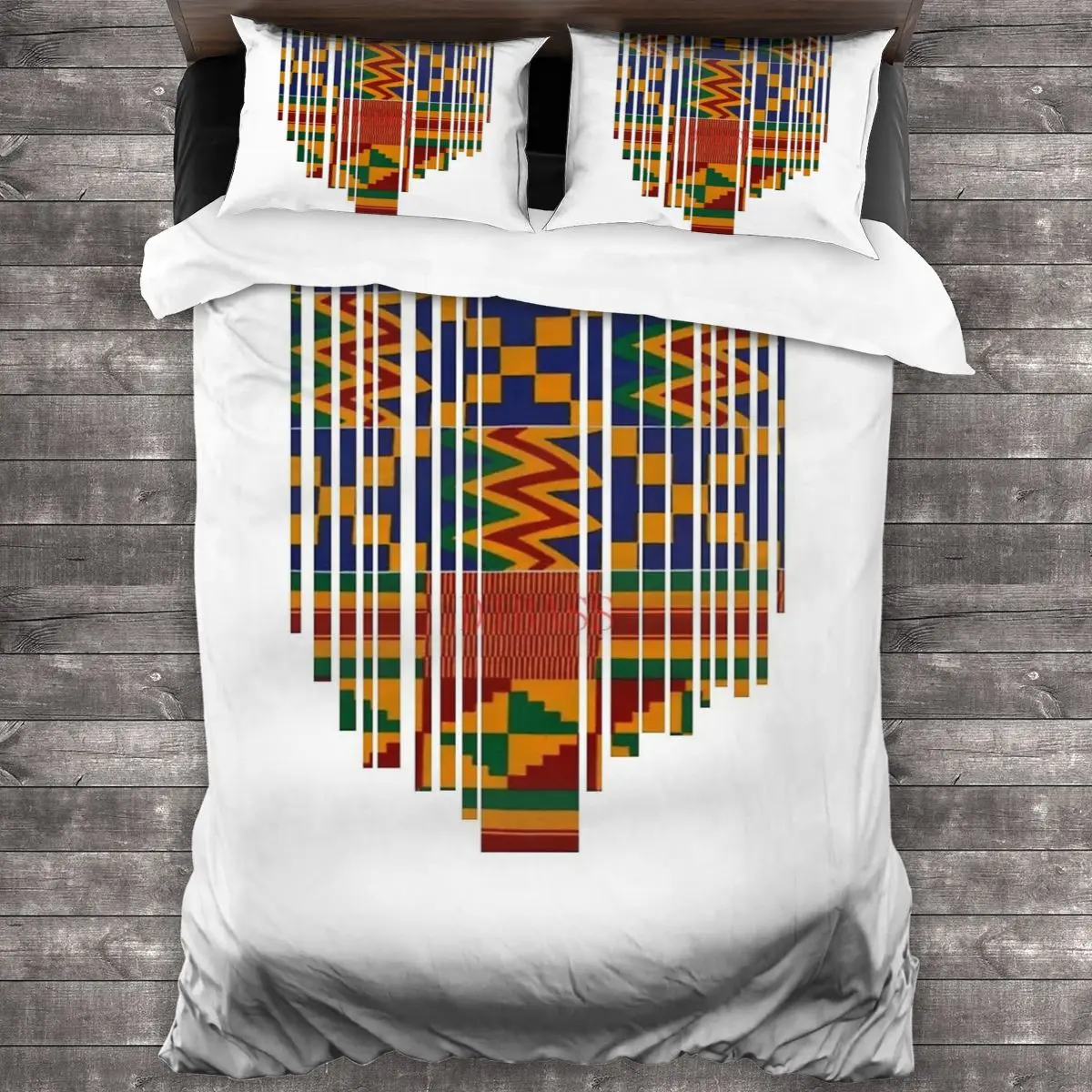 

Дизайн Kente. Африканская одежда с принтом, мягкая искусственная кожа с 2 наволочками, пододеяльник с застежкой-молнией