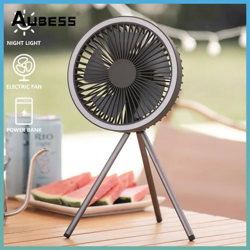 

Led Lighting Student Dormitory Hanging Fan Summer Air Cooling Aluminum Alloy Tripod Fan Wind Power Outdoor Ceiling Fan Mute