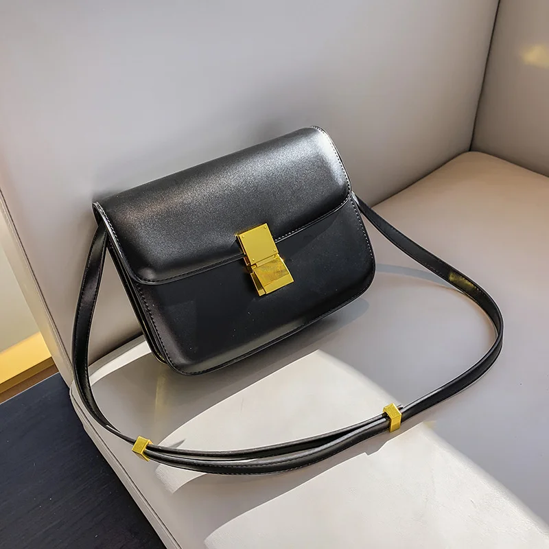 Women's Genuine Leather Shoulder Bag 2023 Trend Brand Small Square Luxury Designer Handbag Fashion Messenger BagsTofu crossbody