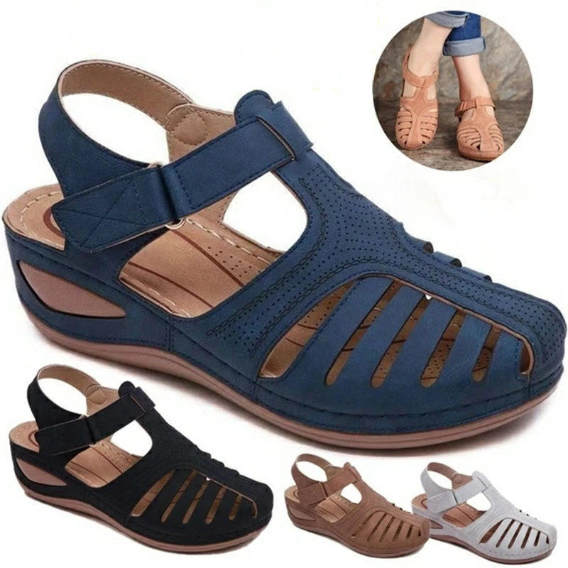

Women Sandals New Summer Shoes Woman Plus Size 44 Heels Sandals For Wedges Chaussure Femme Casual Gladiator Sandalen Dames