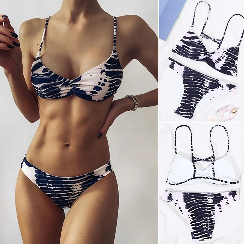 

Sexy Brazilian Thong Bikini Swimwear Women Summer Swimming Beach Wear Printing Serpentine String Bathing Suit Swimsuit