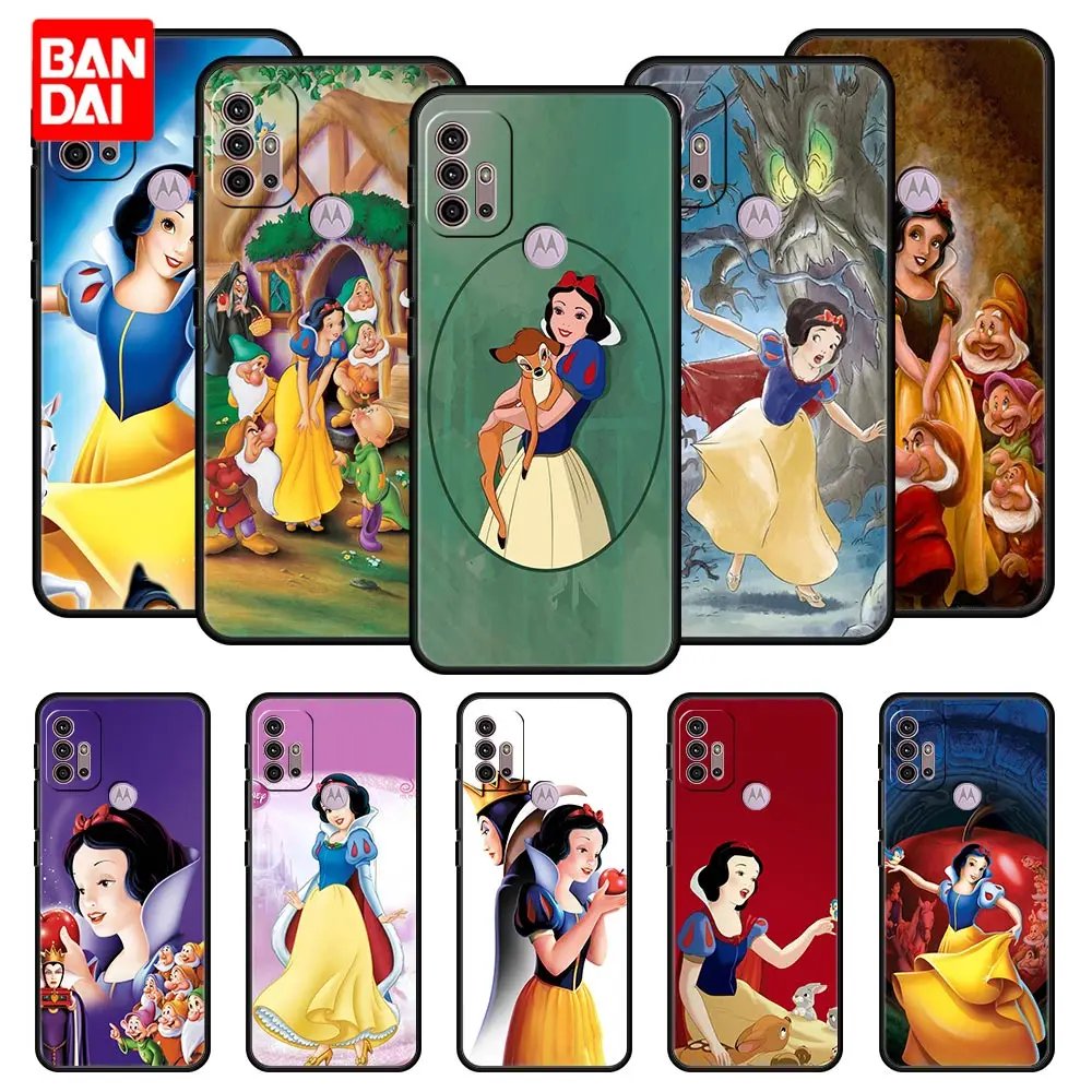 

Cover Case for Motorola Moto G30 G50 G60 G8 G9 G200 G31 G60s Power Plus Play Lite Trend Coque Disney Cute Princess Snow White