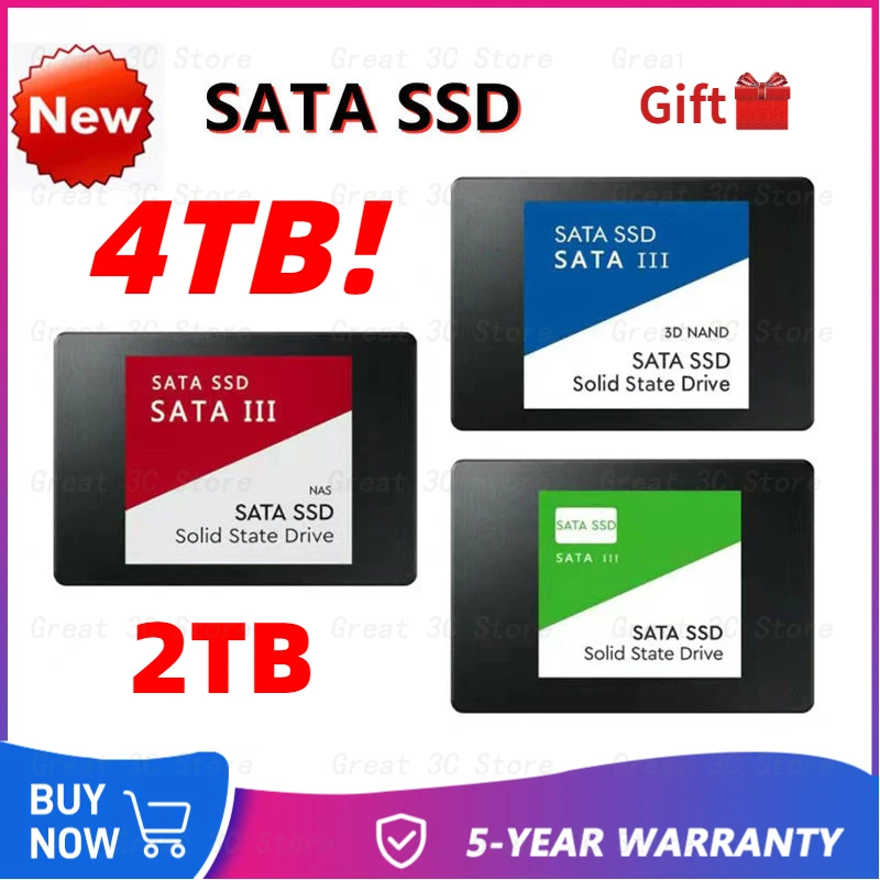 

8TB Original SSD SATAIII 2.5"Ssd Hard Disk Drive 2TB 1TB 500GB High Speed Transfer Internal Solid State Drive for PC/Laptop Mac
