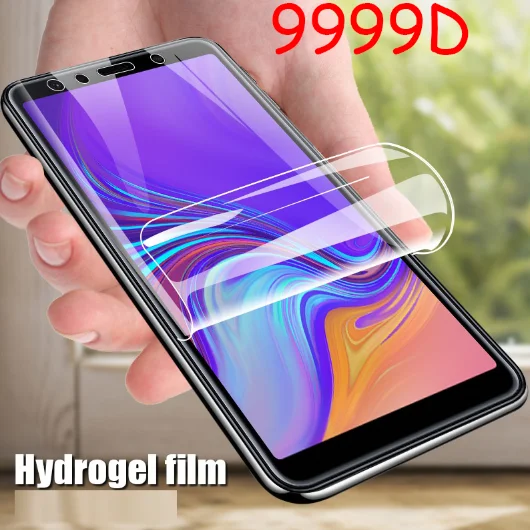 

HD Hydrogel Film on the For Samsung Galaxy A5 A7 A9 J2 J3 J7 J8 2018 A6 A8 J4 J6 Plus 2018 Screen Protector Film Film Case