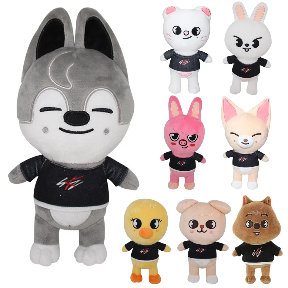 

Skzoo Plush Toys 20cm Stray Kids Plush Wolf Chan Cartoon Stuffed Animal Plushies Doll Kawaii Companion for Kids Adults Fans Gift