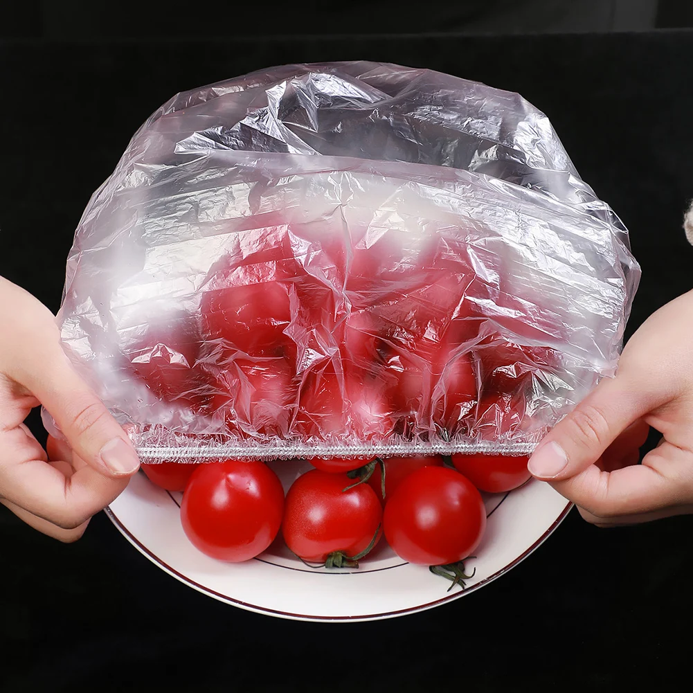 

100PCS Reusable Durable Food Storage Covers for Bowls Elastic Plate Silicone Lid Covers Vacuum Bags For Kitchen Food Fresh Seal