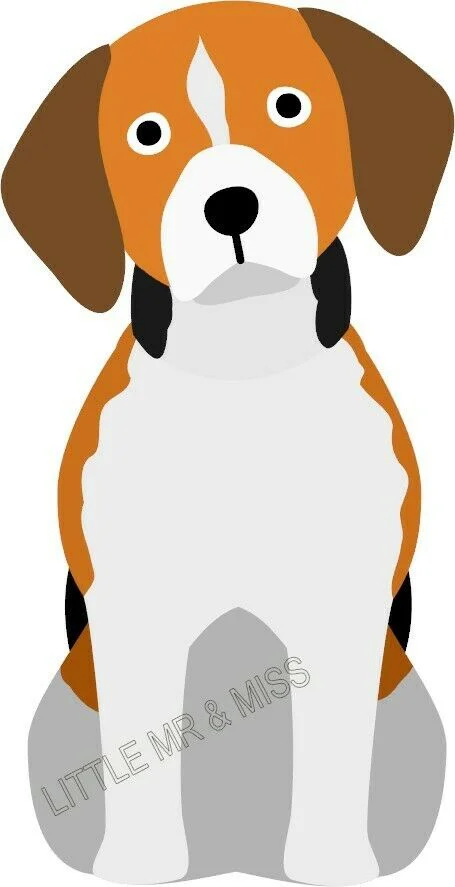 

For BEAGLE Peeking Dog Breed Color Window Wall Laptop Sticker w/proof