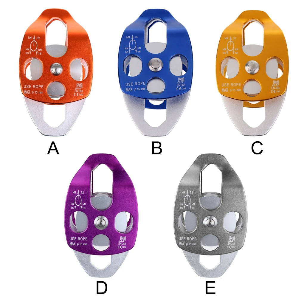 

Alloy Climbing Side Swing Smooth Pulley Coaxial Block Rescue Rigging Safety Hardware Cord Tension Accessories Blue