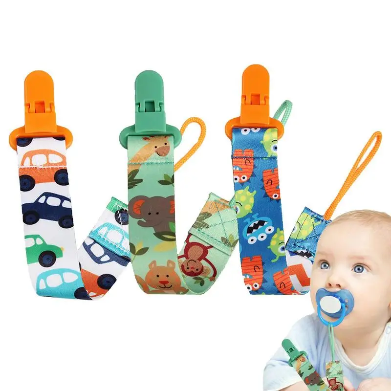 

Pacifier Clip Cloth Pacifier Clamps Pacifier Chain Good Fixed Effect Soft Touch Stay In Place For Baby Child Kids Boys Girls