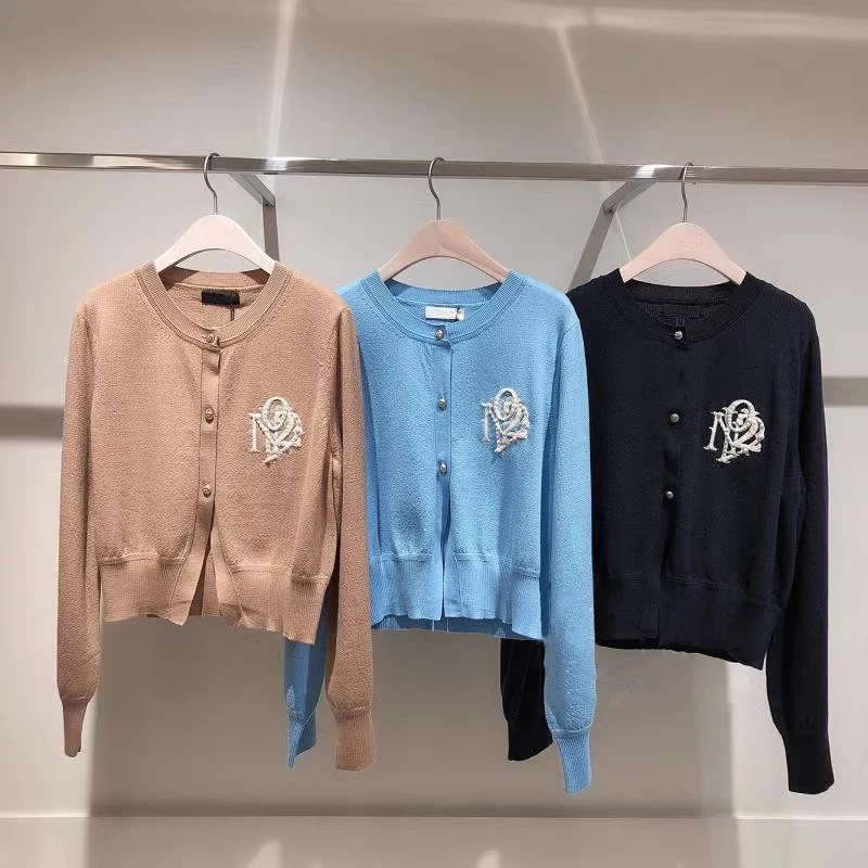 Изысканный и модный элегантный жилет из Южной Кореи 23 осенний жемчужный с