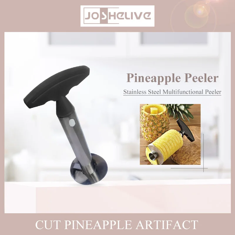 

201 Stainless Steel Pineapple Slicer Peeler Fruit Corer Slicer Kitchen Easy Tool Pineapple Spiral Cutter New Utensil Accessories