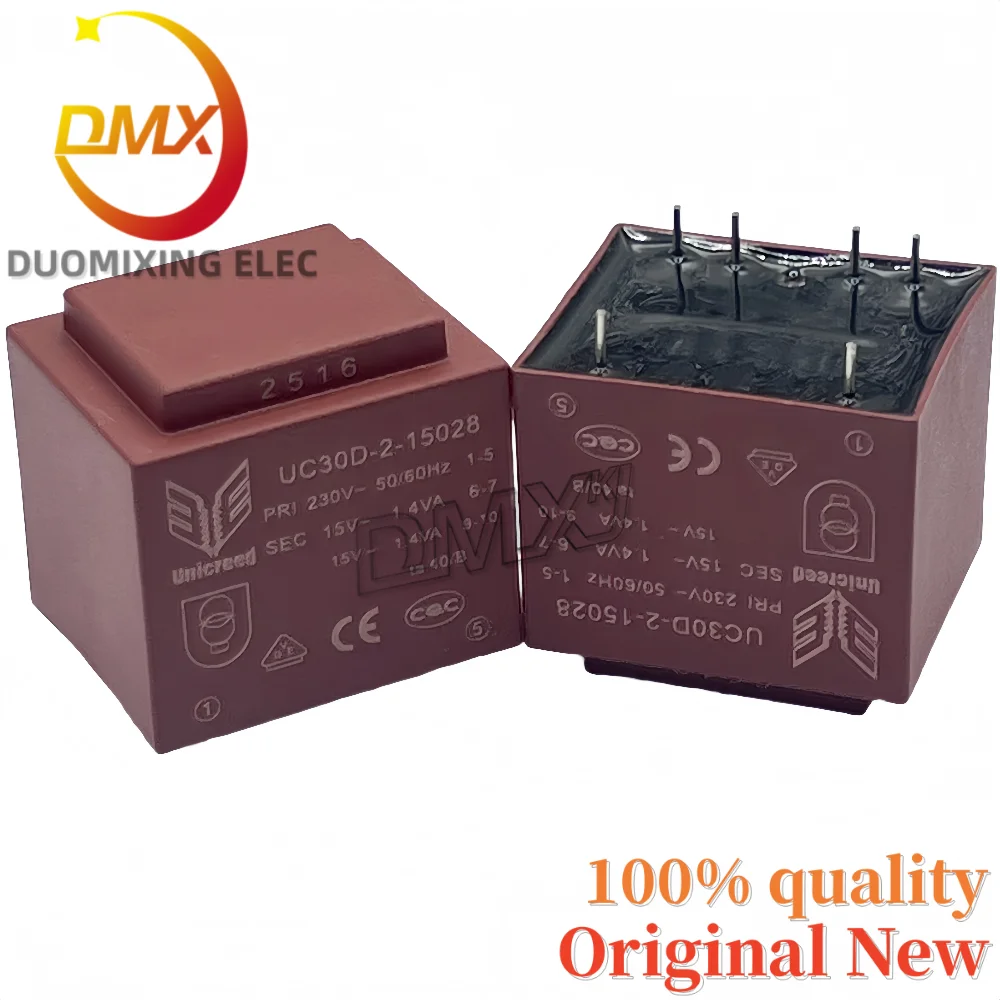 Фото 2 шт./лот, 100% новый трансформатор UC30D-2-15028 PRI230V ~ 50/60 Гц SEC 15 В ~ 1,4 ВА ta40/B инкапсулированный трансформатор №5
