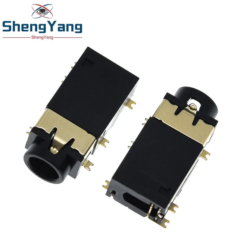 

TZT 10 шт. 3,5 мм разъем для наушников аудио разъем PJ-342 6 футов позолоченный PJ342