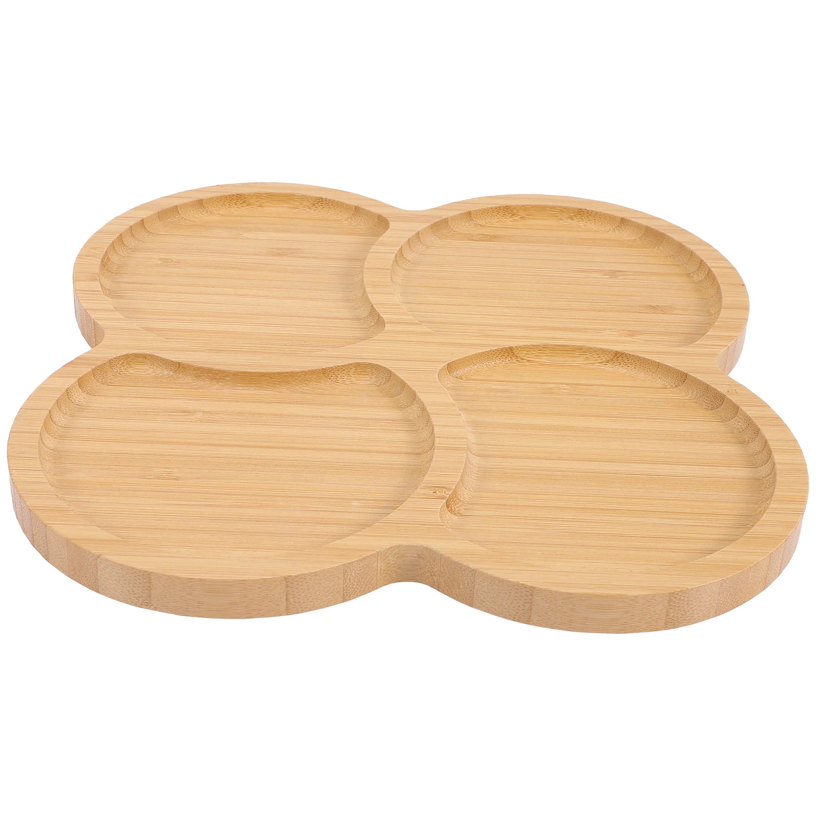 

Serving Plate Tray Platter Party Plates Shamrock Dish Patrick Day S Appetizer Fruit Snack Wooden Supplies Cookie Divided St