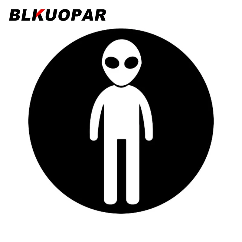 

BLKUOPAR наклейка на автомобиль инопланетянин водостойкая забавная ИНДИВИДУАЛЬНАЯ ЗАЩИТА двери автомобиля модная высечка креативная искусст...