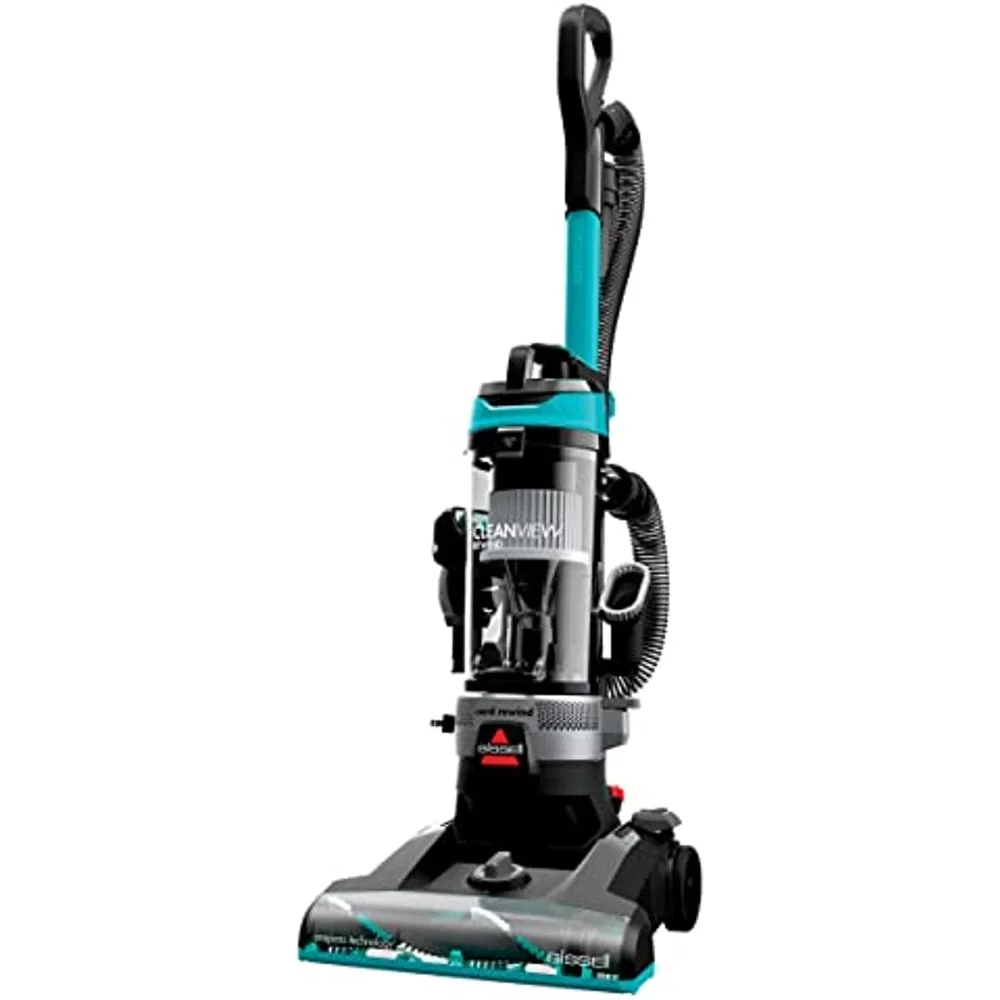 

CleanView Rewind Upright Bagless Vacuum with Automatic Cord Rewind & Active Wand, 3534,Black/Red