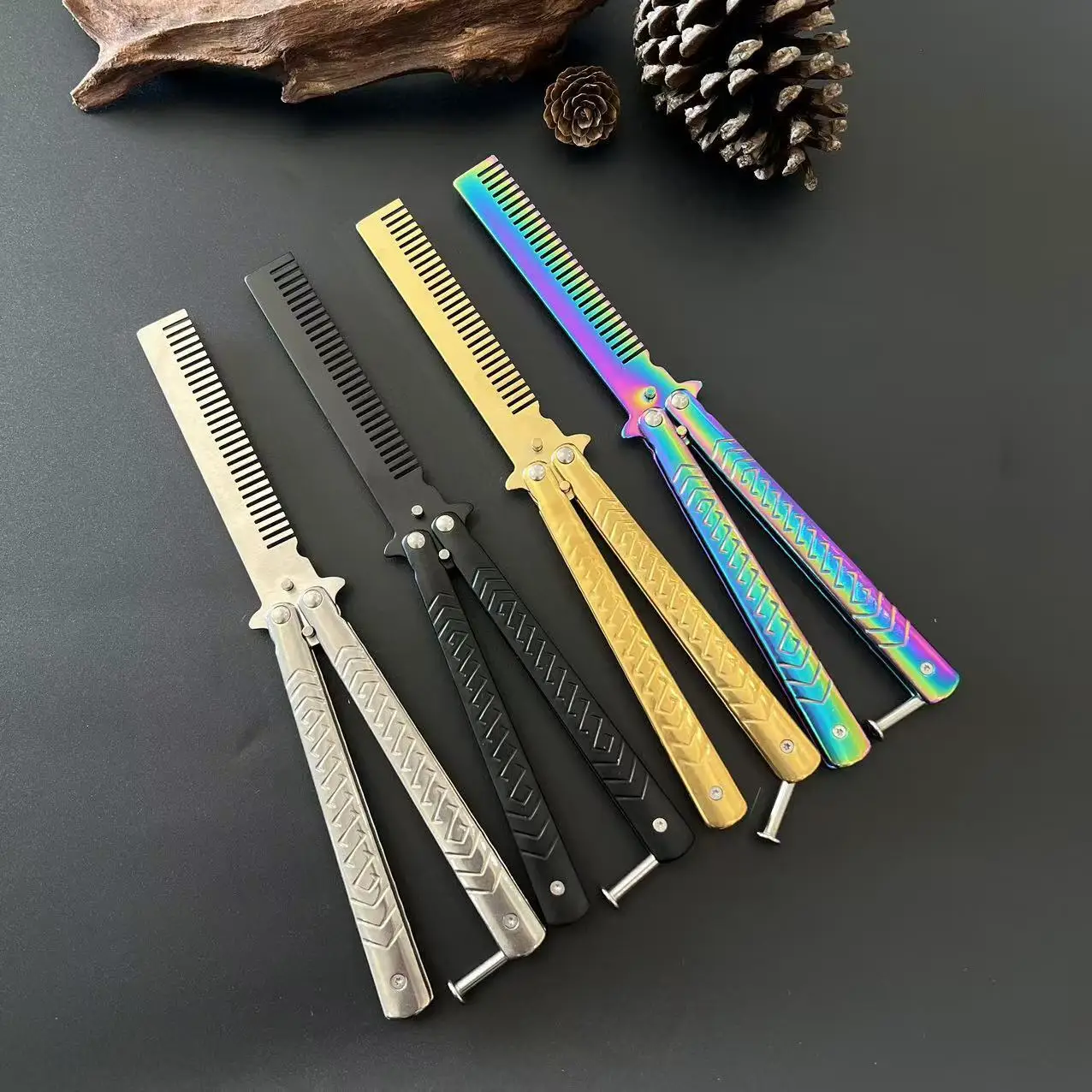 1 шт. уличный тренировочный нож складной нож-расческа-бабочка инструмент для
