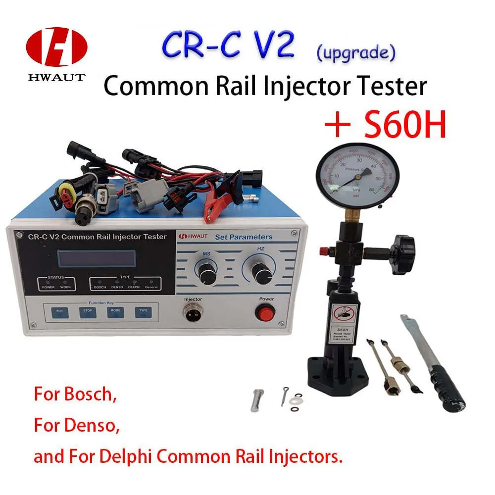 

Hot Upgrade CR-C V2 S60H Diesel Common Rail Injector Tester Nozzle Validator Electromagnetic Injector Driver Injector Tester