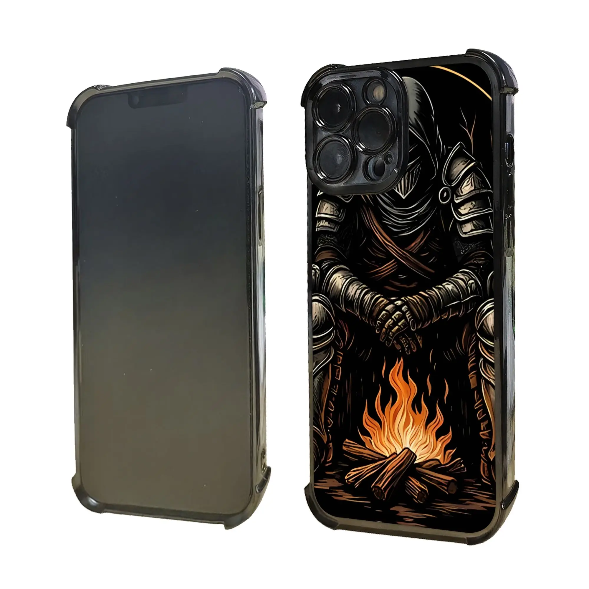 Фото Чехол для телефона Knight By The Bonfire DDark Souls с гальваническим покрытием для различных моделей телефонов №4