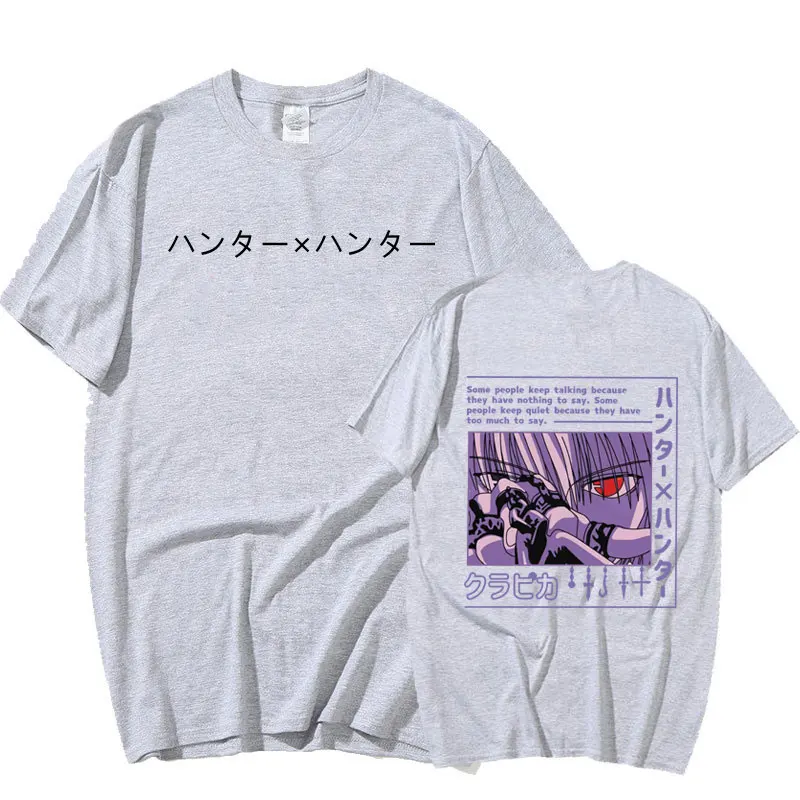 Футболка Hunter X HxH мужская с коротким рукавом тенниска рисунком манги курапики Айз