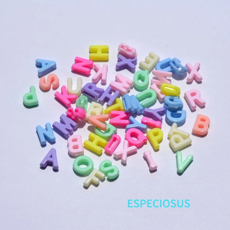 100 шт. акриловые бусины в виде букв 12 мм | Украшения и аксессуары