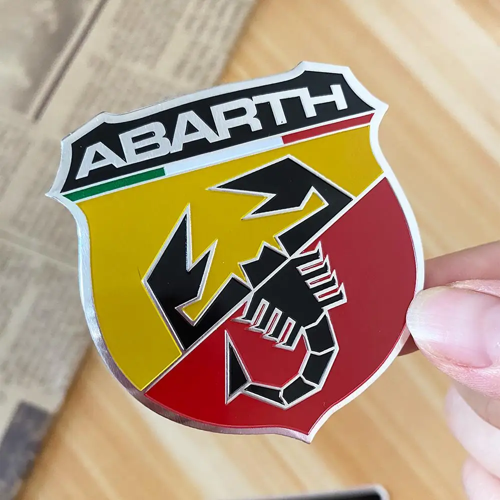 Фото Автомобильные наклейки с эмблемой 70-летия, аксессуары для Fiat Abarth 124 125 500 595 695 Tipo FR Punto Ducato Stilo Palio №4