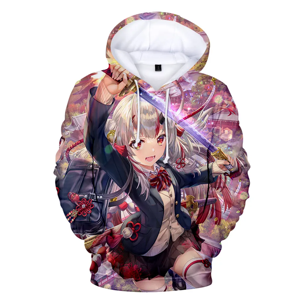 

HOLOLIVE VTuber Anime Nakiri Ayame 3D Fashion Hoodies Sportswear Youthful Women/Men Hooded Kawaii Boys/girls 100-4XL Oversized